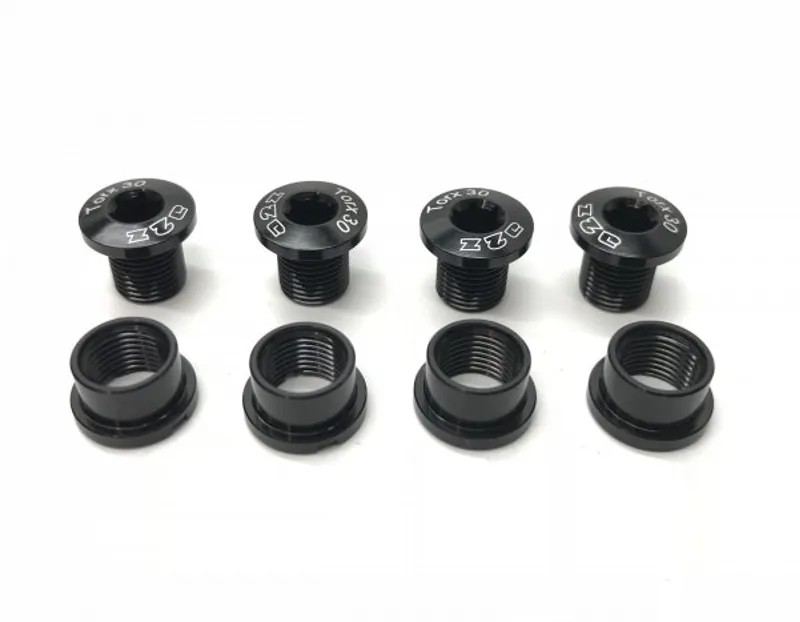 A2Z Chainring Bolt Kit 4 Arm 1X Systems Black 