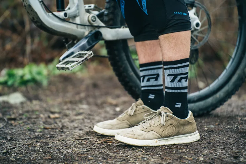 Transition TBC Classic Wool MTB Sock Black/Light Grey-5