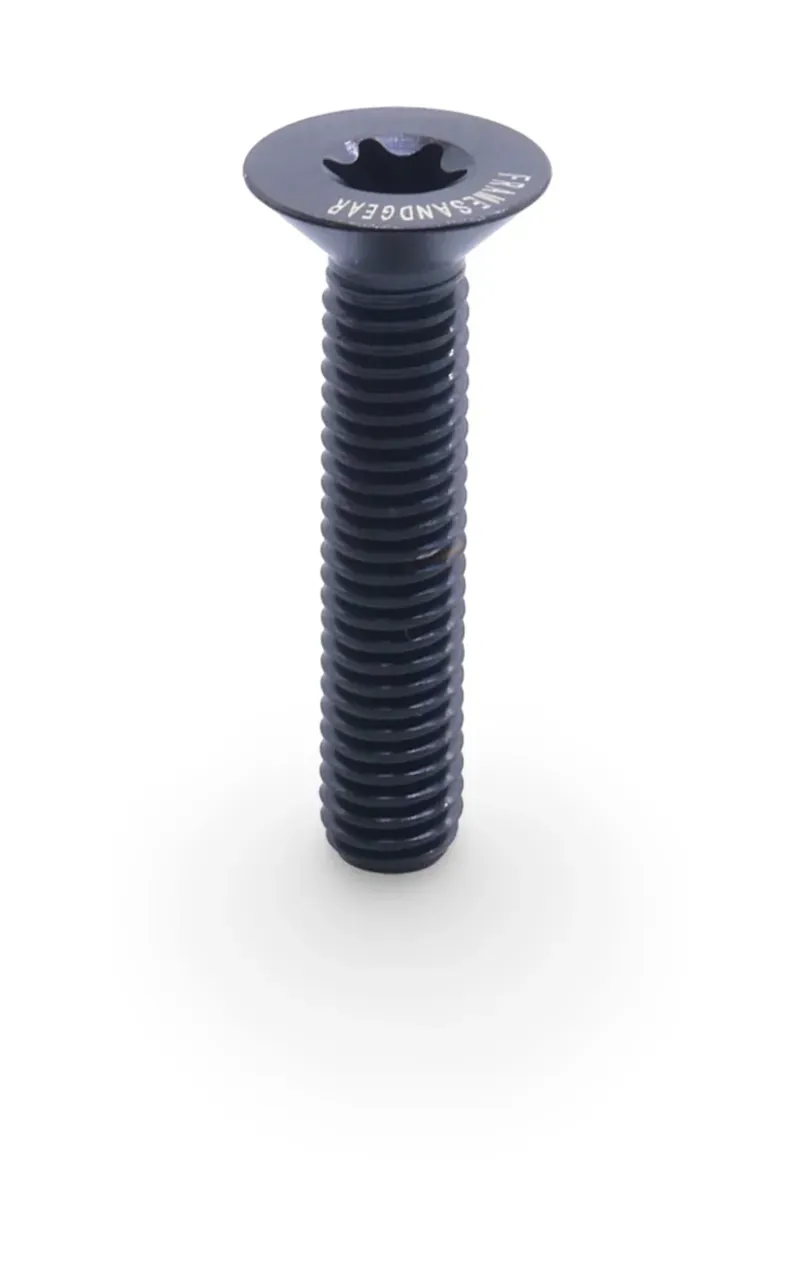 Framesandgear Titanium Top Cap Bolt M6 X 30 flat Head Black-2