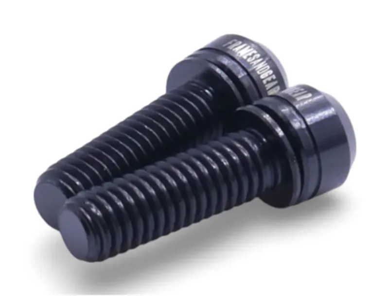 Framesandgear Titanium M6x19 Crank Arm Bolts in Black-1
