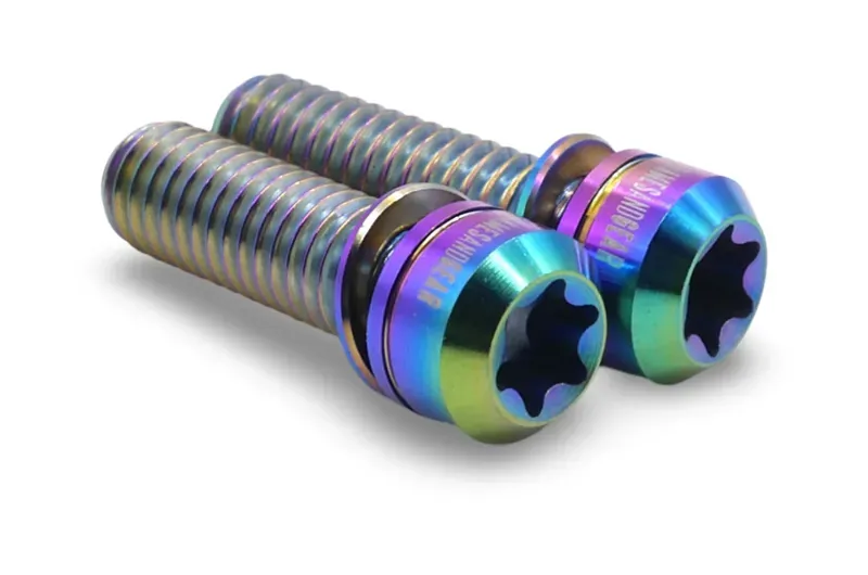 Framesandgear Titanium Crank Arm Bolts M6 X 19 Oil Slick