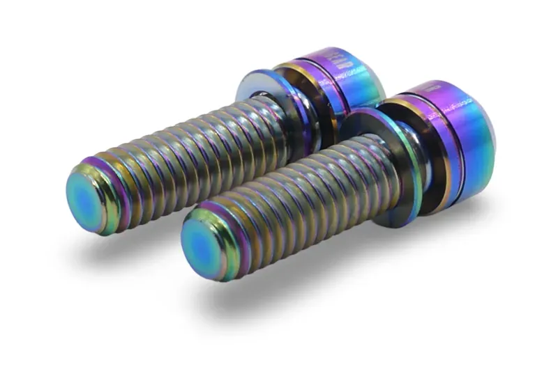 Framesandgear Titanium Crank Arm Bolts M6 X 19 Oil Slick-1