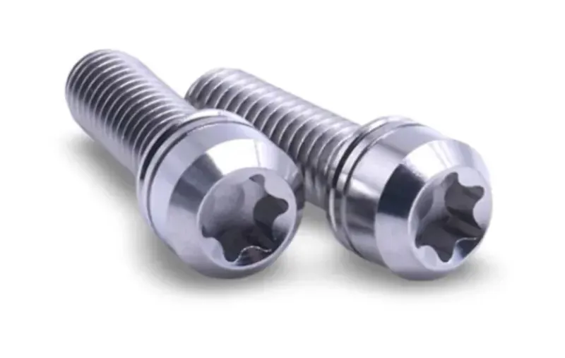 Framesandgear Titanium Crank Arm Bolts M6 X 19 Silver-1
