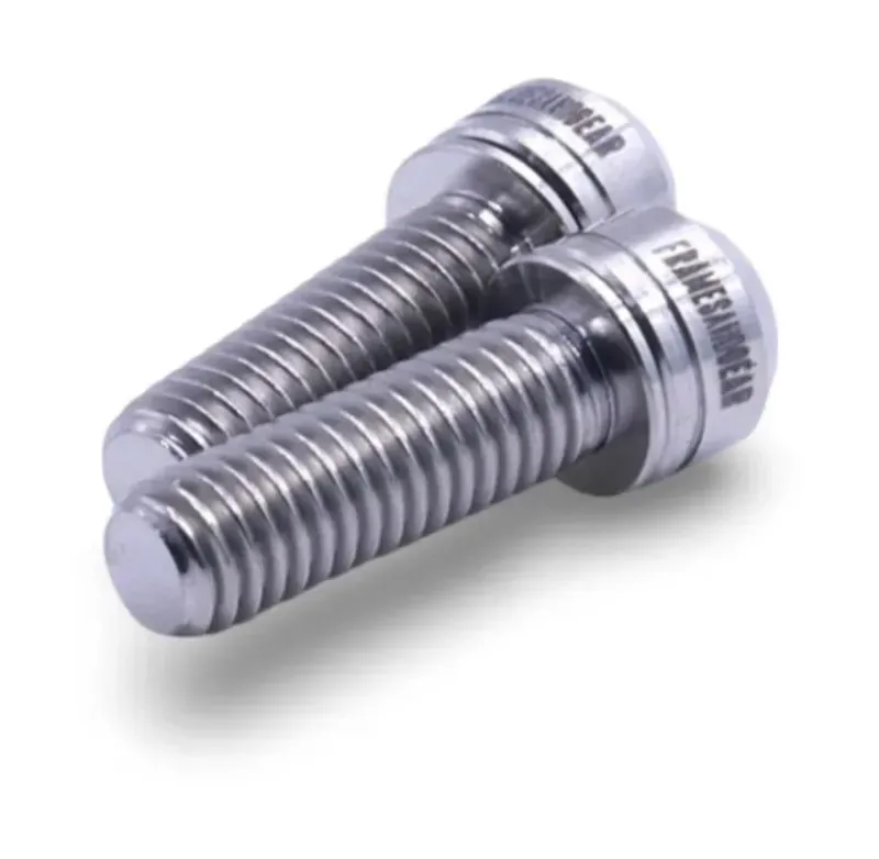 Framesandgear Titanium Crank Arm Bolts M6 X 19 Silver-2