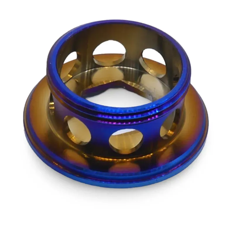 Framesandgear Titanium Crank Arm Cover Bolt for Shimano Cranks Bronze Blue-2