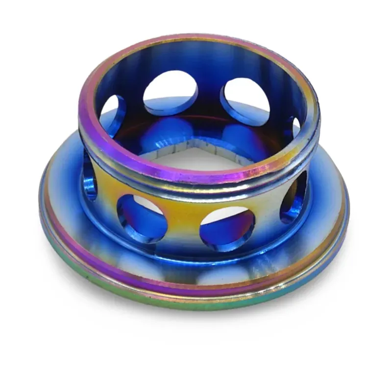 Framesandgear Titanium Crank Arm Cover Bolt for Shimano Cranks Oil Slick-3