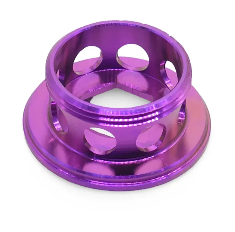 Framesandgear Titanium Crank Arm Cover Bolt for Shimano Cranks Purple-2