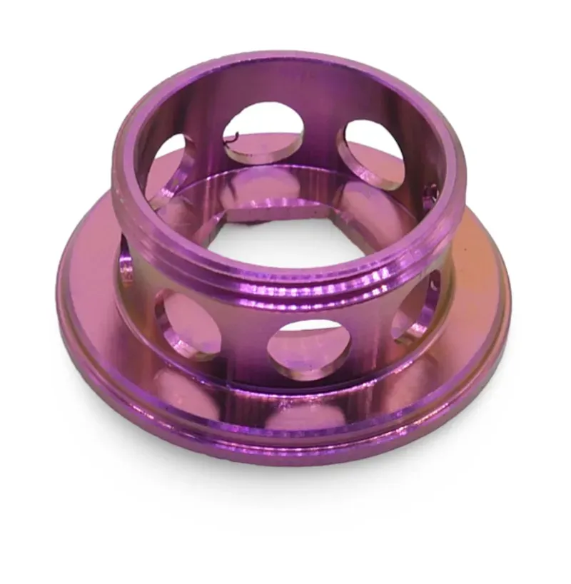 Framesandgear Titanium Crank Arm Cover Bolt for Shimano Cranks Purple Bronze-2