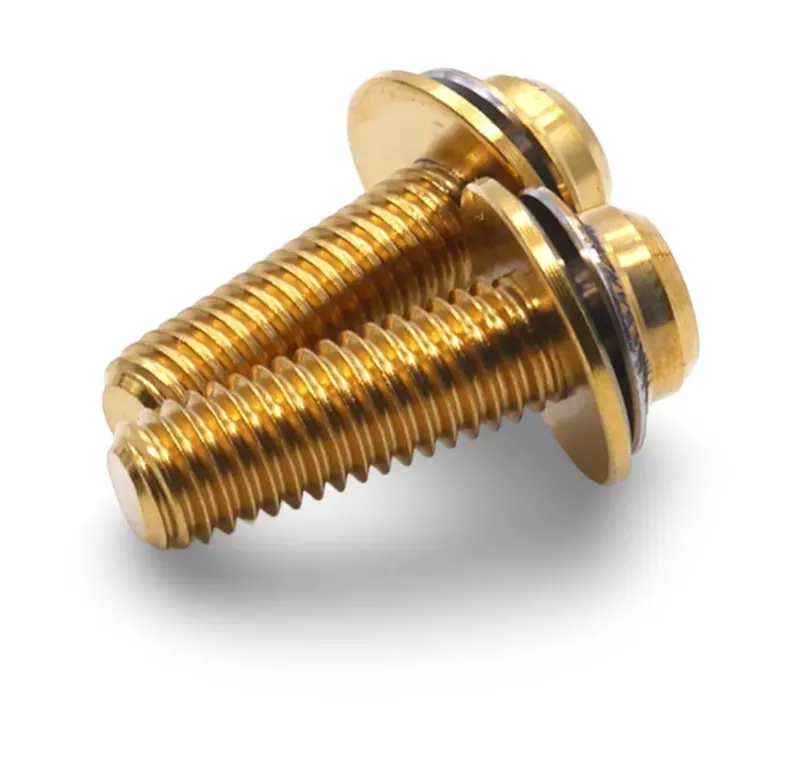 Framesandgear Titanium Disc Brake Caliper Bolts M5 Gold-2