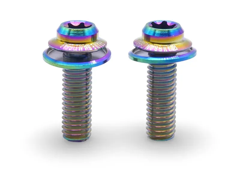 Framesandgear Titanium Disc Brake Caliper Bolts M5 Oil Slick-1