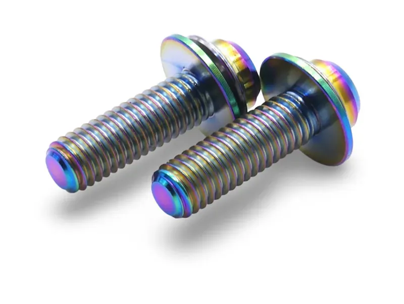 Framesandgear Titanium Disc Brake Caliper Bolts M5 Oil Slick-2