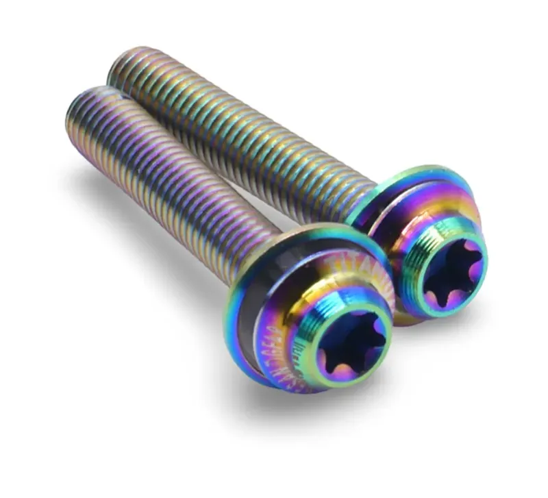 Framesandgear Titanium Disc Brake Caliper Bolts M5 Oil Slick-4