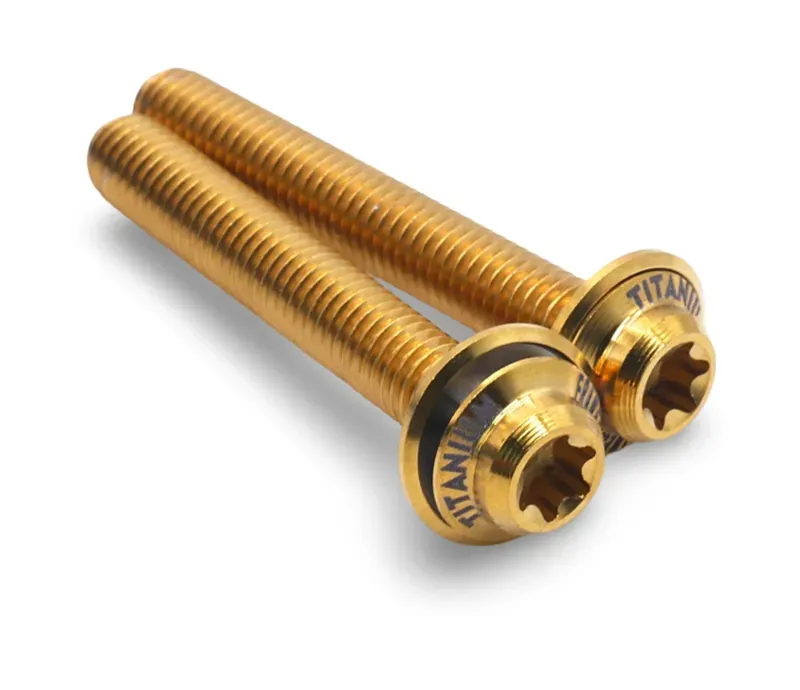 Framesandgear Titanium Disc Brake Caliper Bolts M5 Gold-5