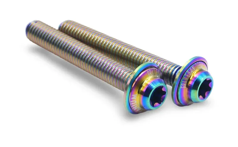 Framesandgear Titanium Disc Brake Caliper Bolts M5 Oil Slick-5