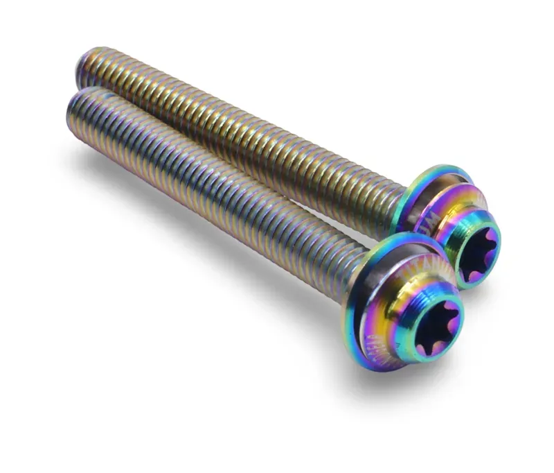 Framesandgear Titanium Disc Brake Caliper Bolts M5 Oil Slick-6