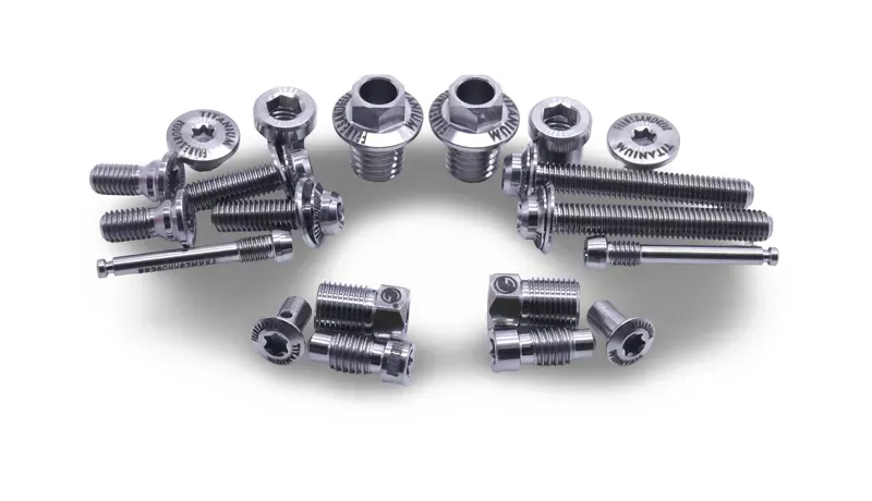 Framesandgear Titanium Full Replacement Bolt Kit For Shimano Dura Ace R9270 Silver