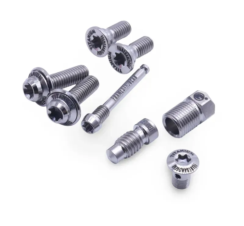 Framesandgear Titanium Full Replacement Bolt Kit For Shimano Dura Ace R9270 Silver-3