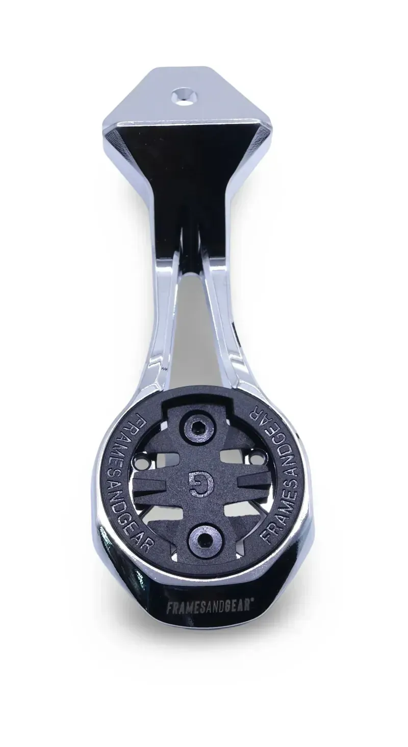 Framesandgear Aero Computer Mount for Colnago Y1Rs in Chrome garmin edge 140/840/850-1