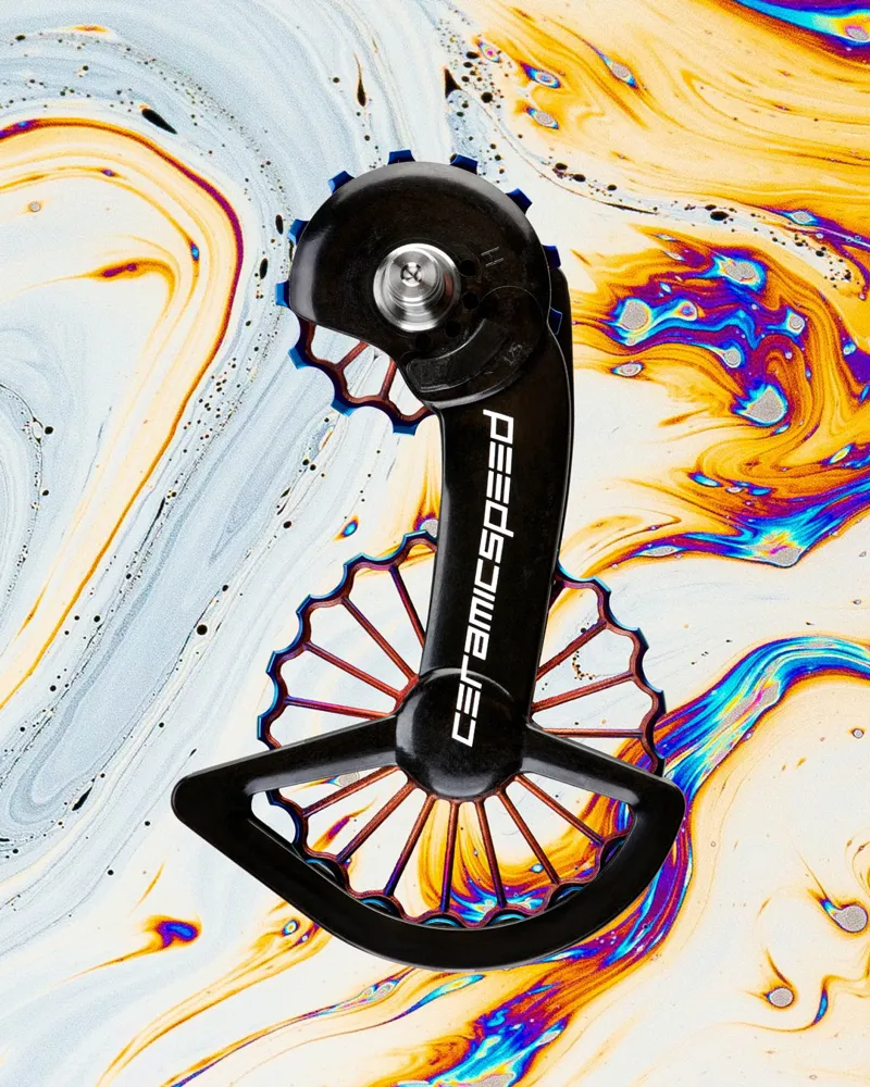 CeramicSpeed OSPW 3D Hollow Titanium Coated Oil Slick Shimano 9250/8150-1