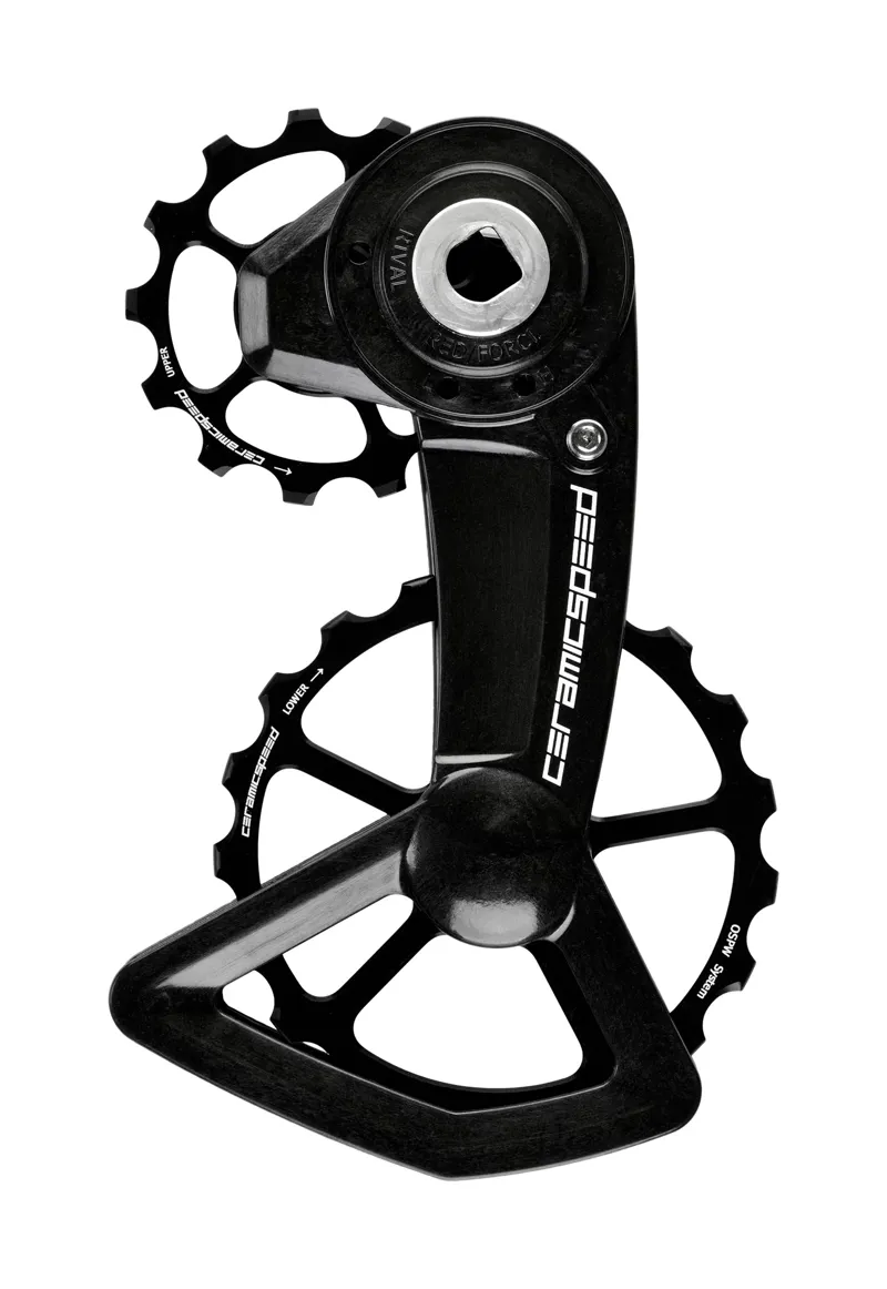 CeramicSpeed OSPW System Coated SRAM Rival Red Force Rival AXS XPLR Pulley Wheels Black