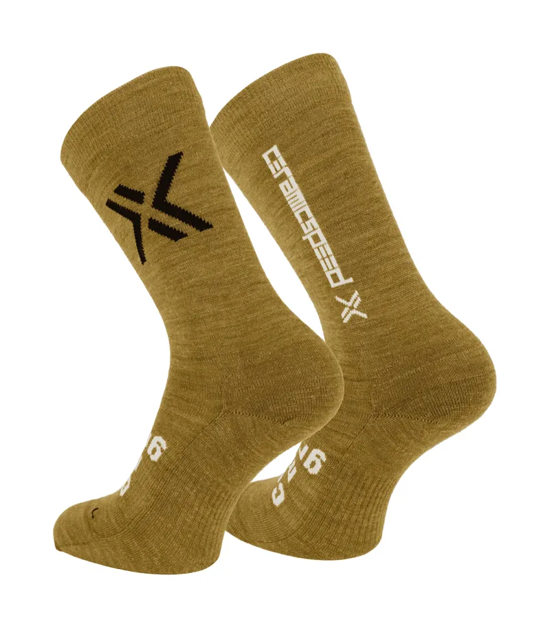 CeramicSpeed X Unisex MTB Gravel bike Sock Sand