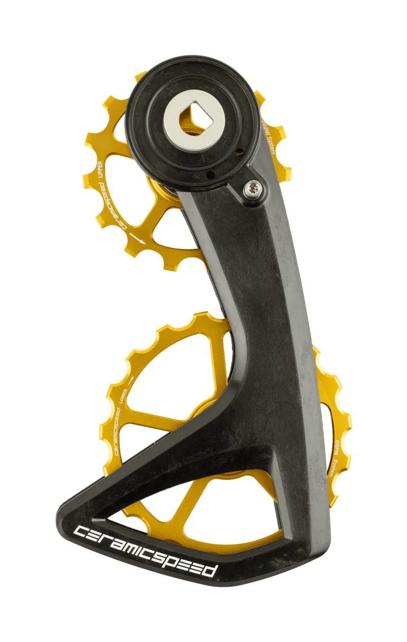 CeramicSpeed OSPW RS 5 Spoke SRAM Red/Force AXS Pulley Wheels Gold