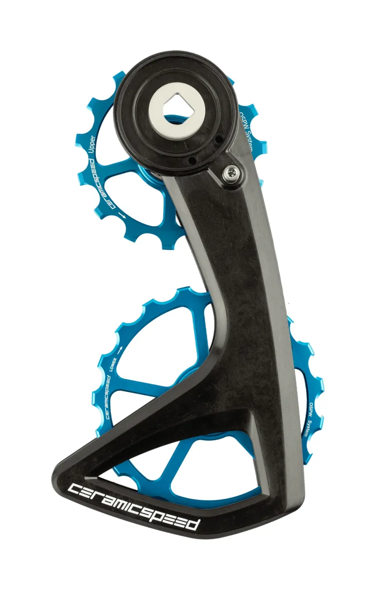 CeramicSpeed OSPW RS 5 Spoke SRAM Red/Force AXS Pulley Wheels Blue
