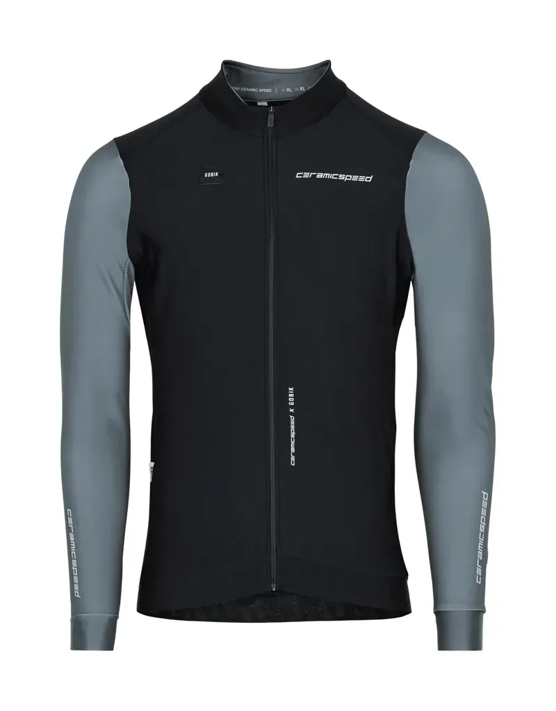 CeramicSpeed By Gobik Cycling Jersey Long Sleeve Mens Black Grey