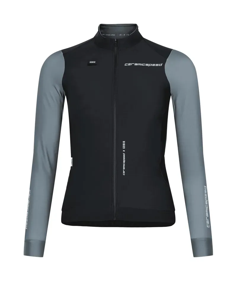 CeramicSpeed By Gobik Cycling Jersey Long Sleeve Womens Black Grey