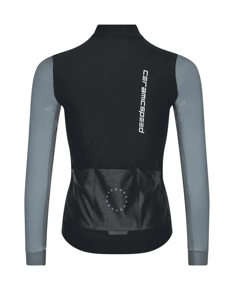 CeramicSpeed By Gobik Cycling Jersey Long Sleeve Womens Black Grey-1
