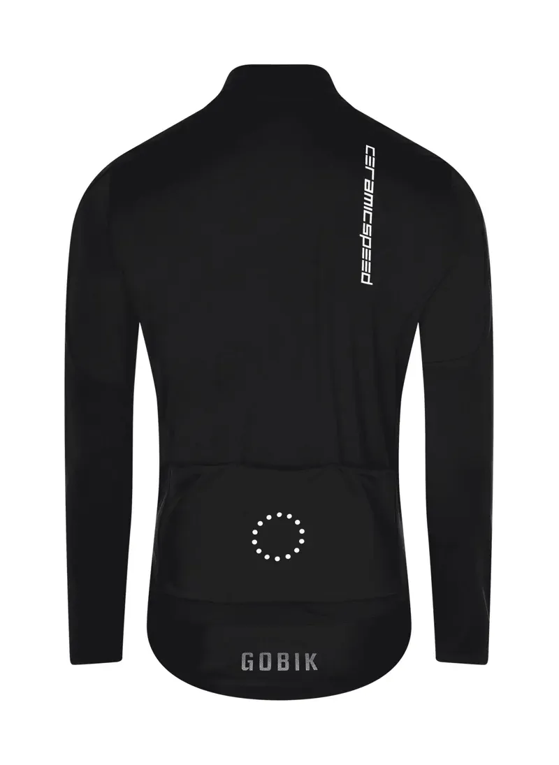 CeramicSpeed By Gobik Mens Cycling Jacket Wind Stopper Waterproof Black-1