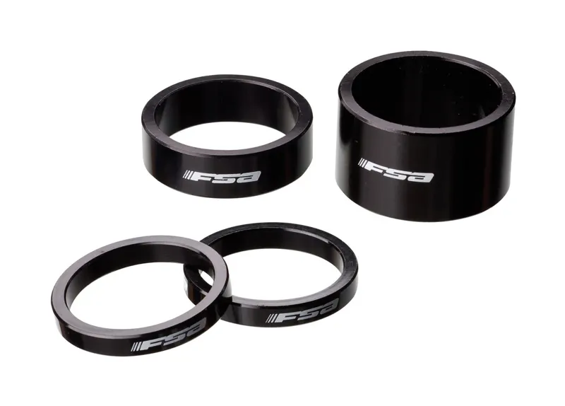 FSA 1.1/8 Anodized Alloy Headset Spacer in Black