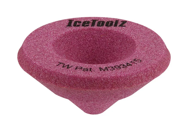 IceToolz 16B1 Tube-End Chamfering Stone Tool Pink