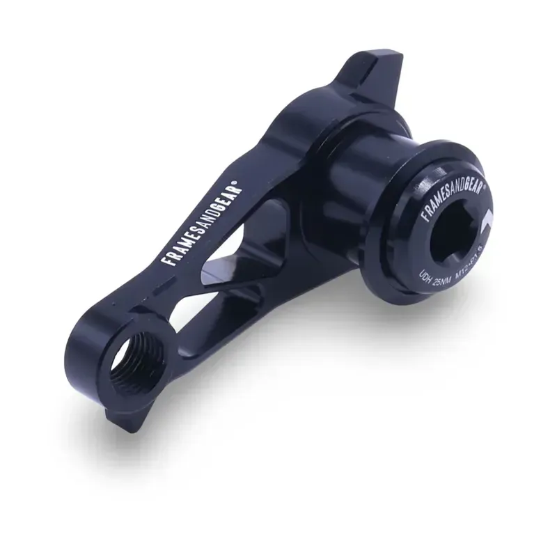 Framesandgear DM DB Der. Hanger for UDH Systems w/ Shimano Shifting Black Silver