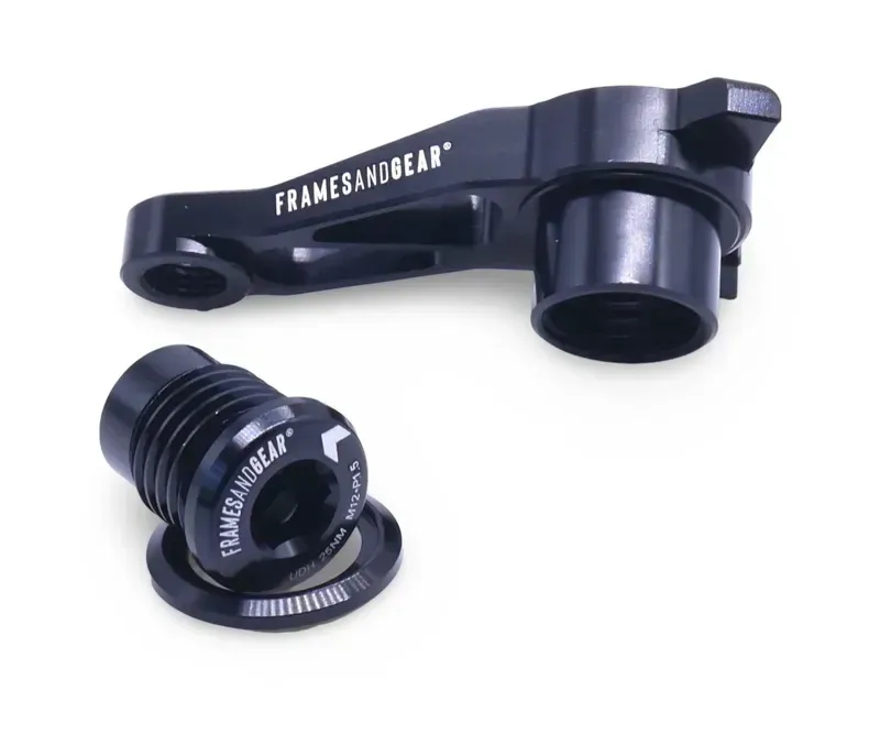 Framesandgear DM DB Der. Hanger for UDH Systems w/ Shimano Shifting Black Silver-4