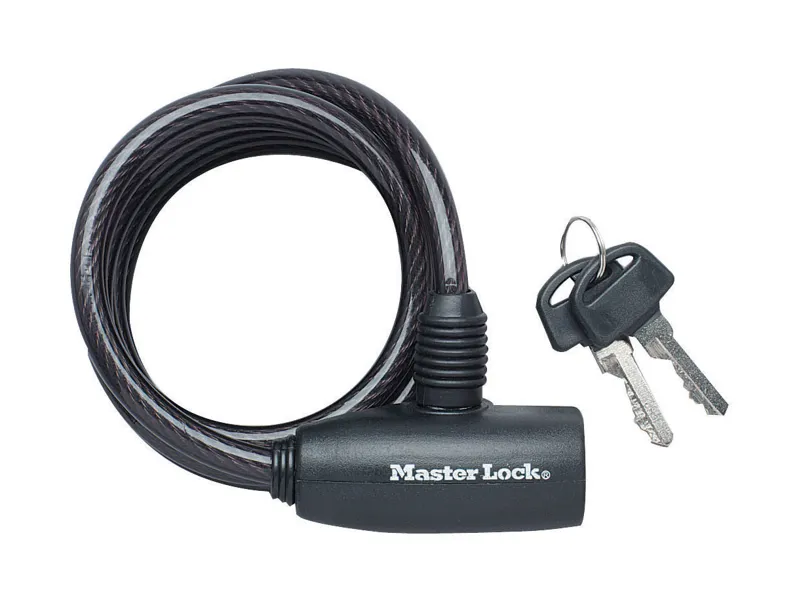 Master Lock Cable Key Lock 8mm X 1.8m 8126 Black
