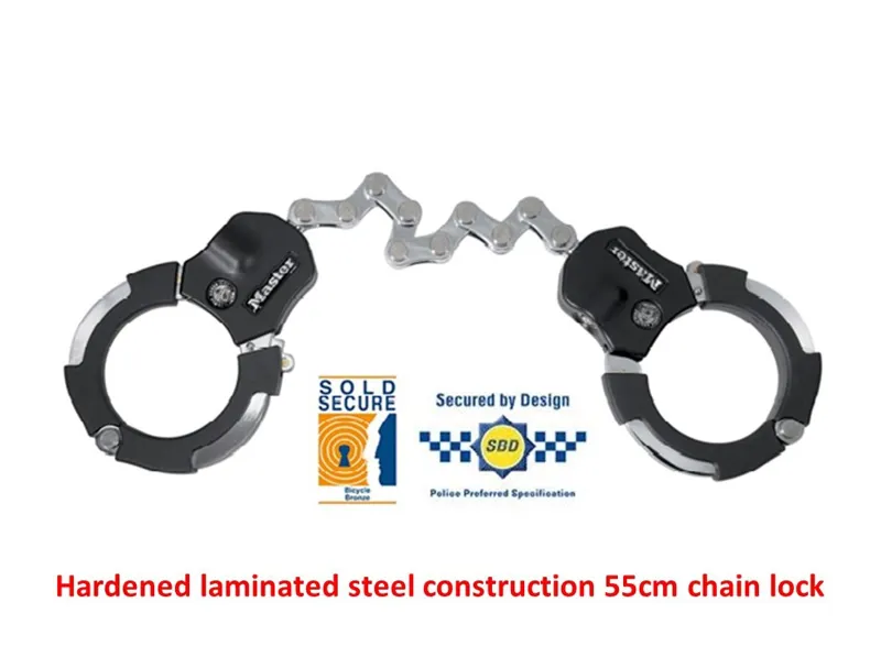 Master Lock Sold Secure Bronze Street Cuff 7.6mm Hardened Steel 8290 