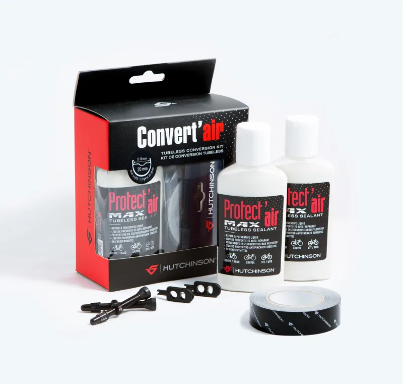 Hutchinson Tubeless Tyre Conversion Kit Rim Tape-Valves-Sealant