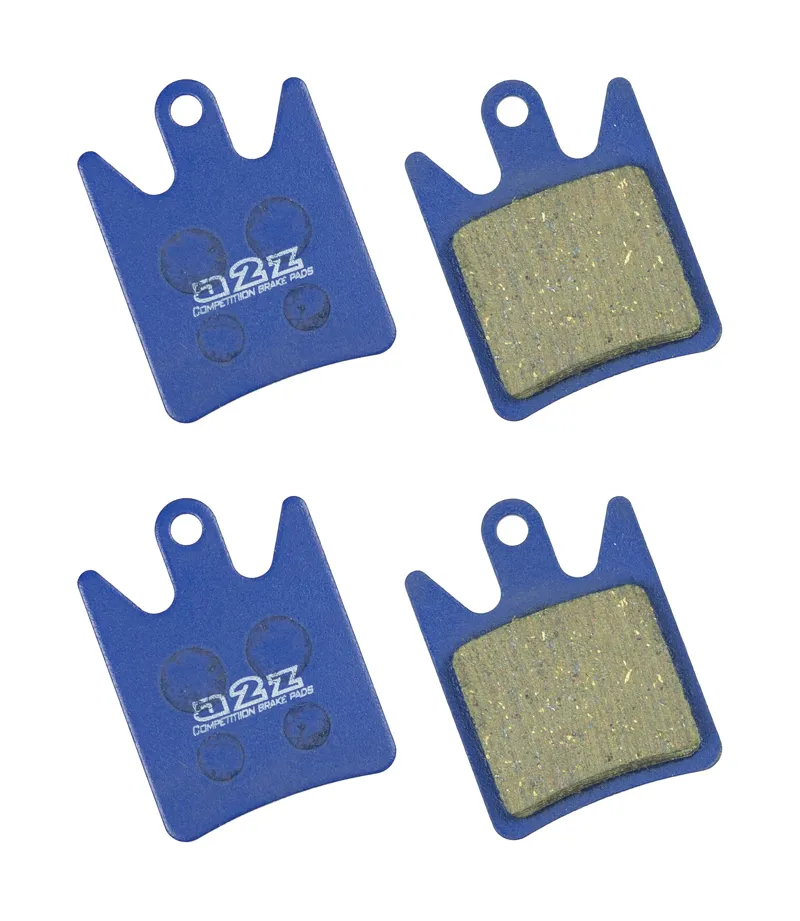 A2Z Fastop Hope Moto V2 Disc Pads x2 Pairs Blue Organic