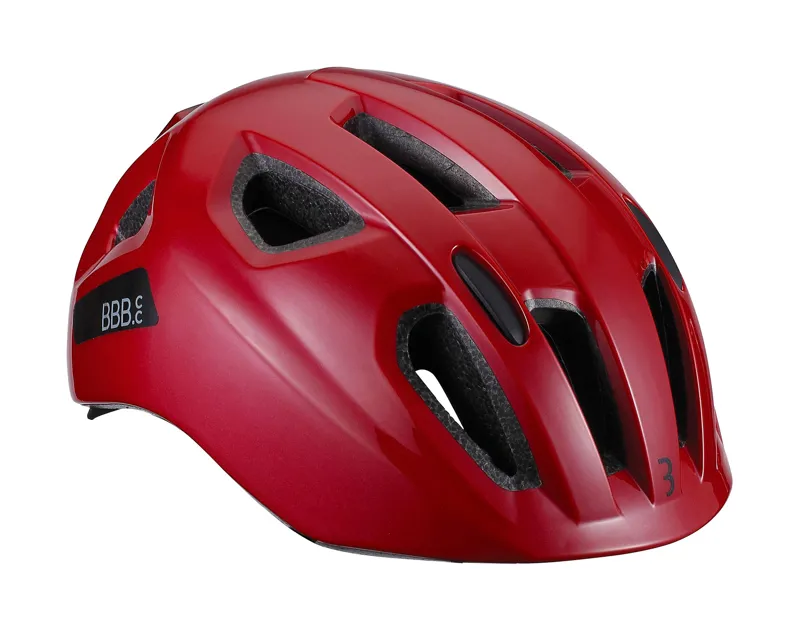 BBB Sonar Helmet With Rear LED Light BHE-171 Red 52-58cm Medium