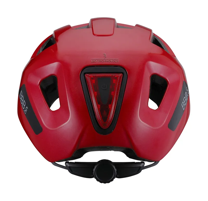 BBB Sonar Helmet With Rear LED Light BHE-171 Red 52-58cm Medium-4