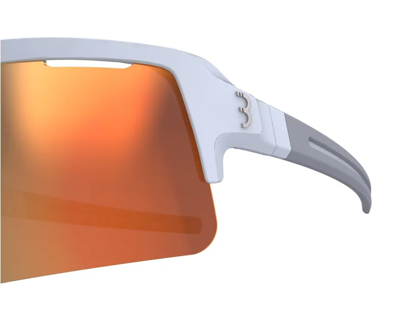BBB Fuse Cycling Sport Glasses White MLC Orange Lens BSG65