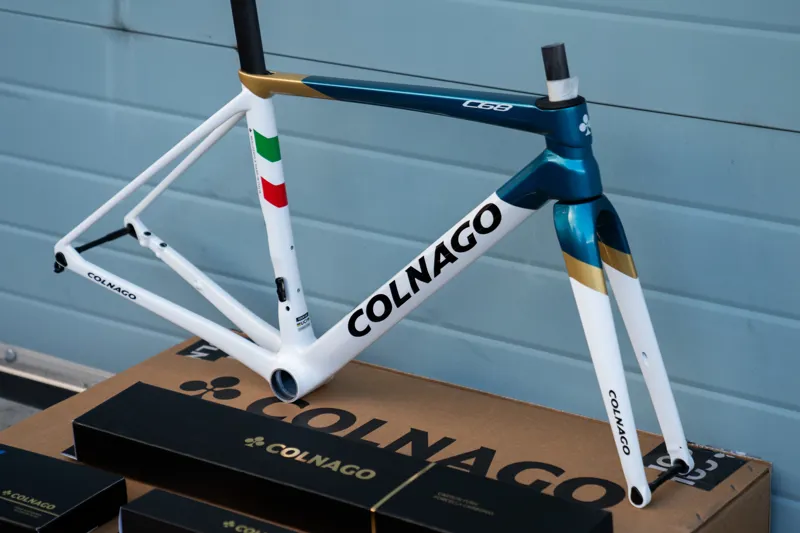 Colnago C68 White/Blue/Gold Frameset Ex-Demo