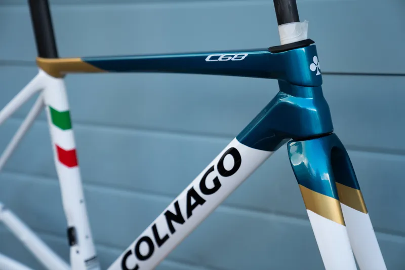 Colnago C68 White/Blue/Gold Frameset Ex-Demo