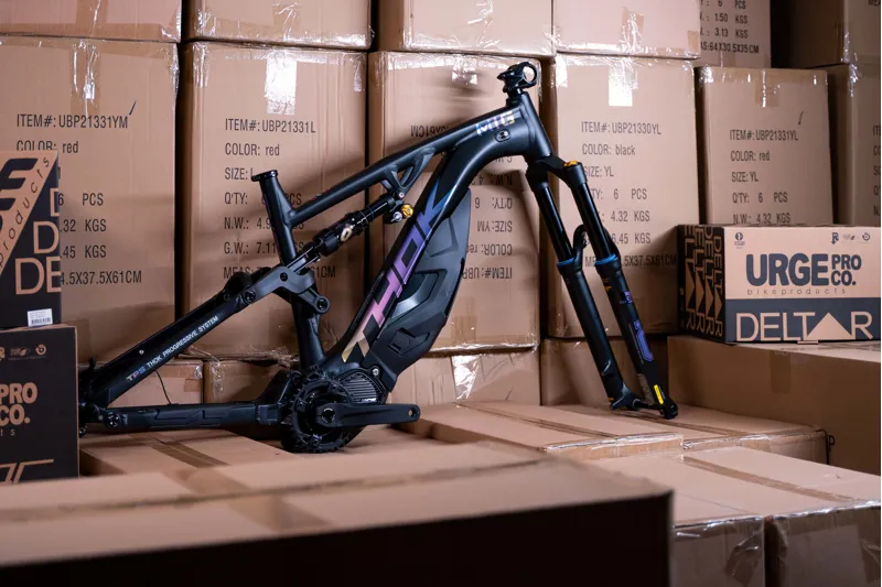 THOK MIG Ohlins Dream Ebike Frame Kit 2022 Black White Size L