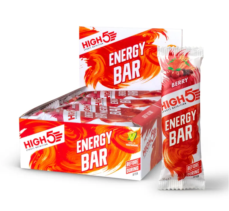 High5 Energy Bar 12 Pack 55g Various Flavours Vegan Friendly-1
