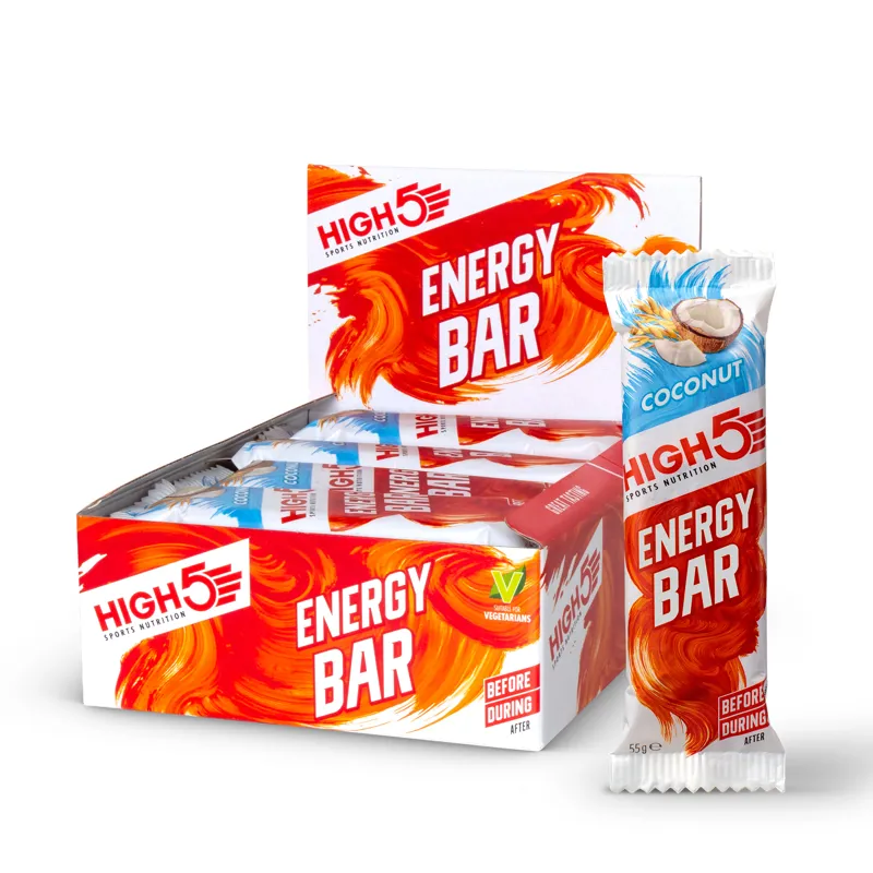 High5 Energy Bar 12 Pack 55g Various Flavours Vegan Friendly-2