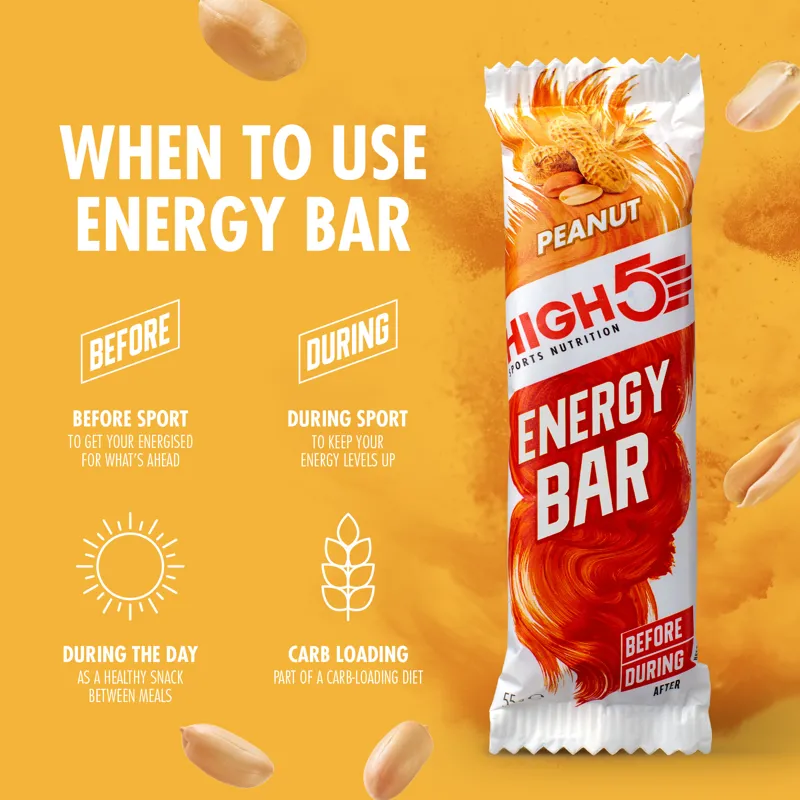 High5 Energy Bar 12 Pack 55g Various Flavours Vegan Friendly-9