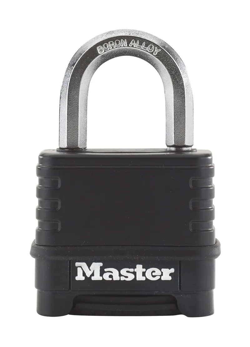 Master Lock Combination Padlock Security Shackle Excell Zinc 57mm Black M178EURD