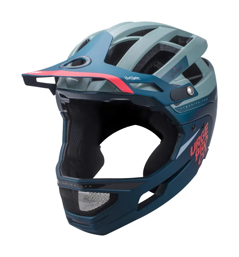 Urge Gringo De La Sierra Full Face MTB/Enduro Helmet Grey Blue S/M L/XL-4